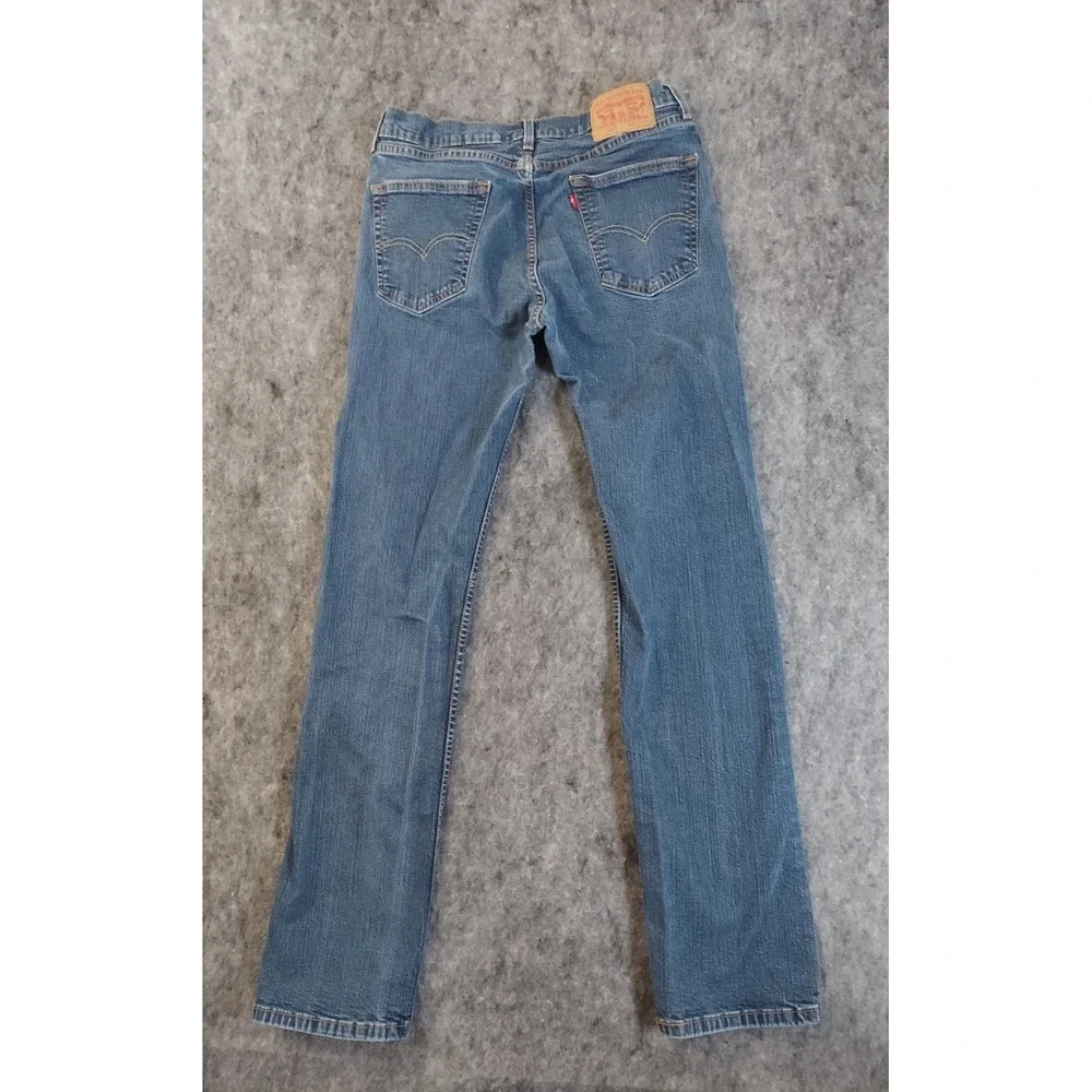 Levis 505 Jeans Mens 32x33 Blue Straight Fit Regular Medium Wash Tag size‎ 34x34